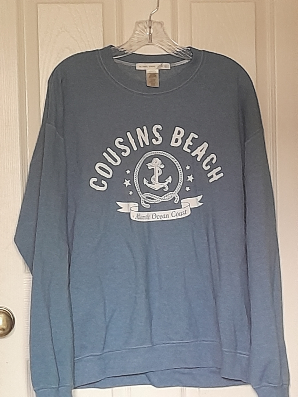 Altar'd State Cousins Beach Blue Crewneck Sweatshirt
